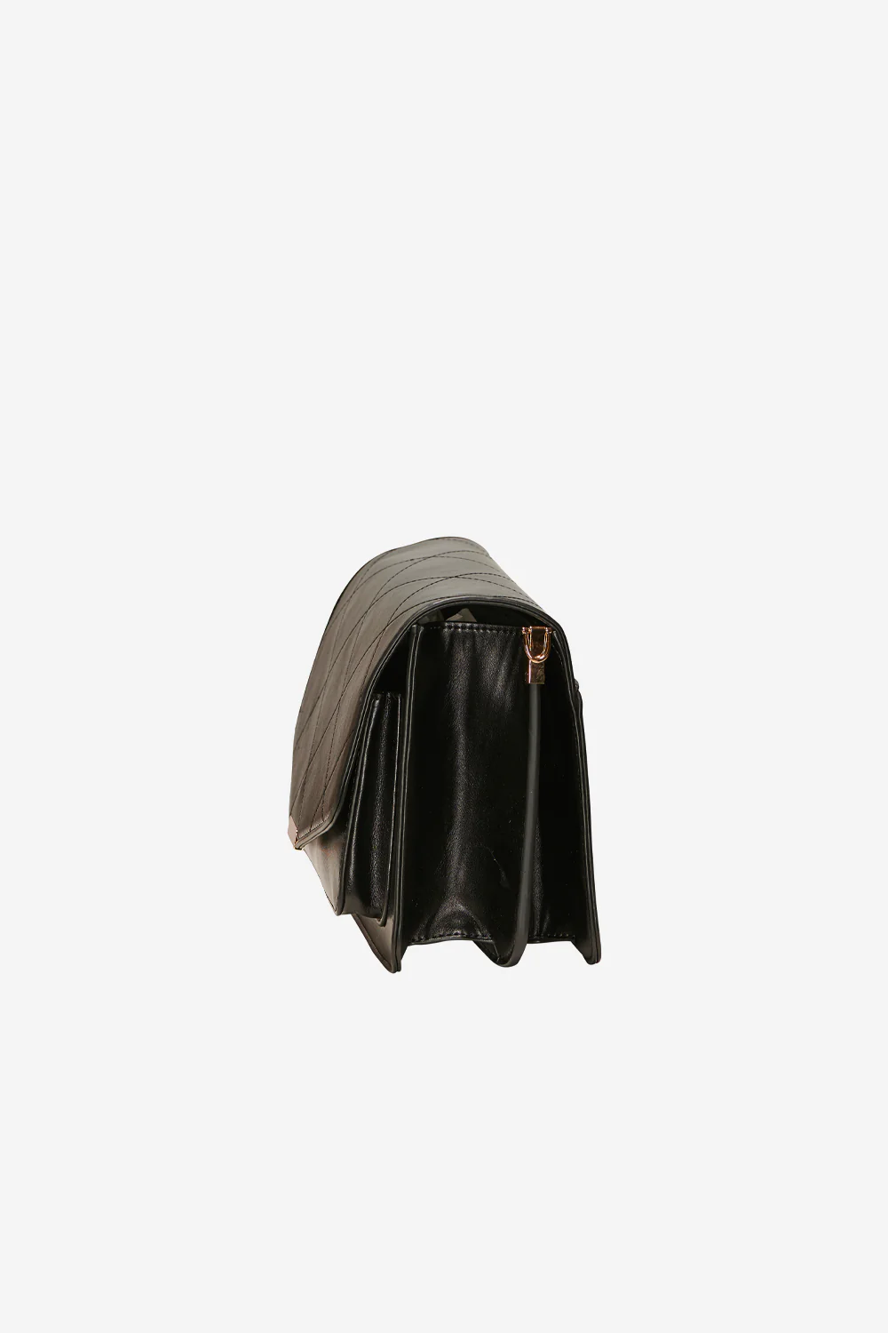 Blanca Multi Compartment Bag Black Leather Look - Image 8