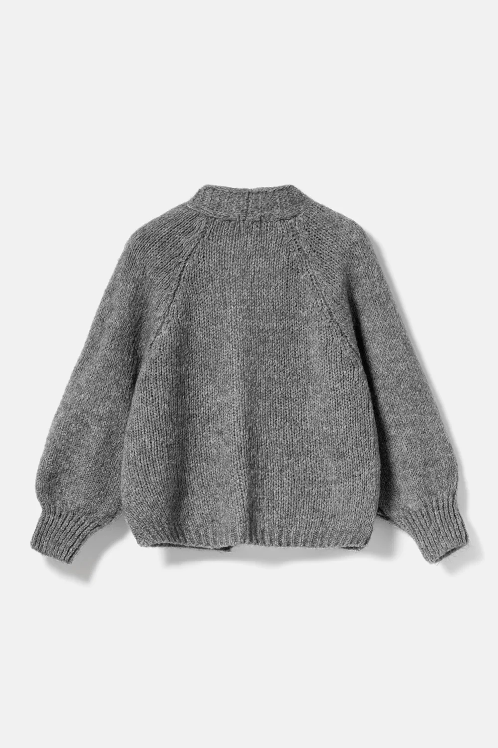 Fora Knit Cardigan Dark Grey Melange - Image 6