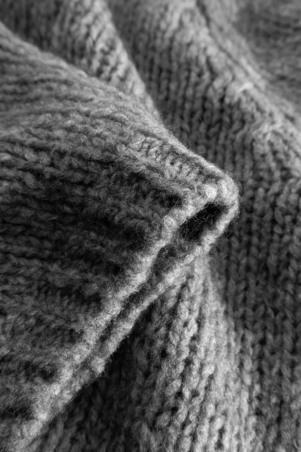 Fora Knit Cardigan Dark Grey Melange - Image 8
