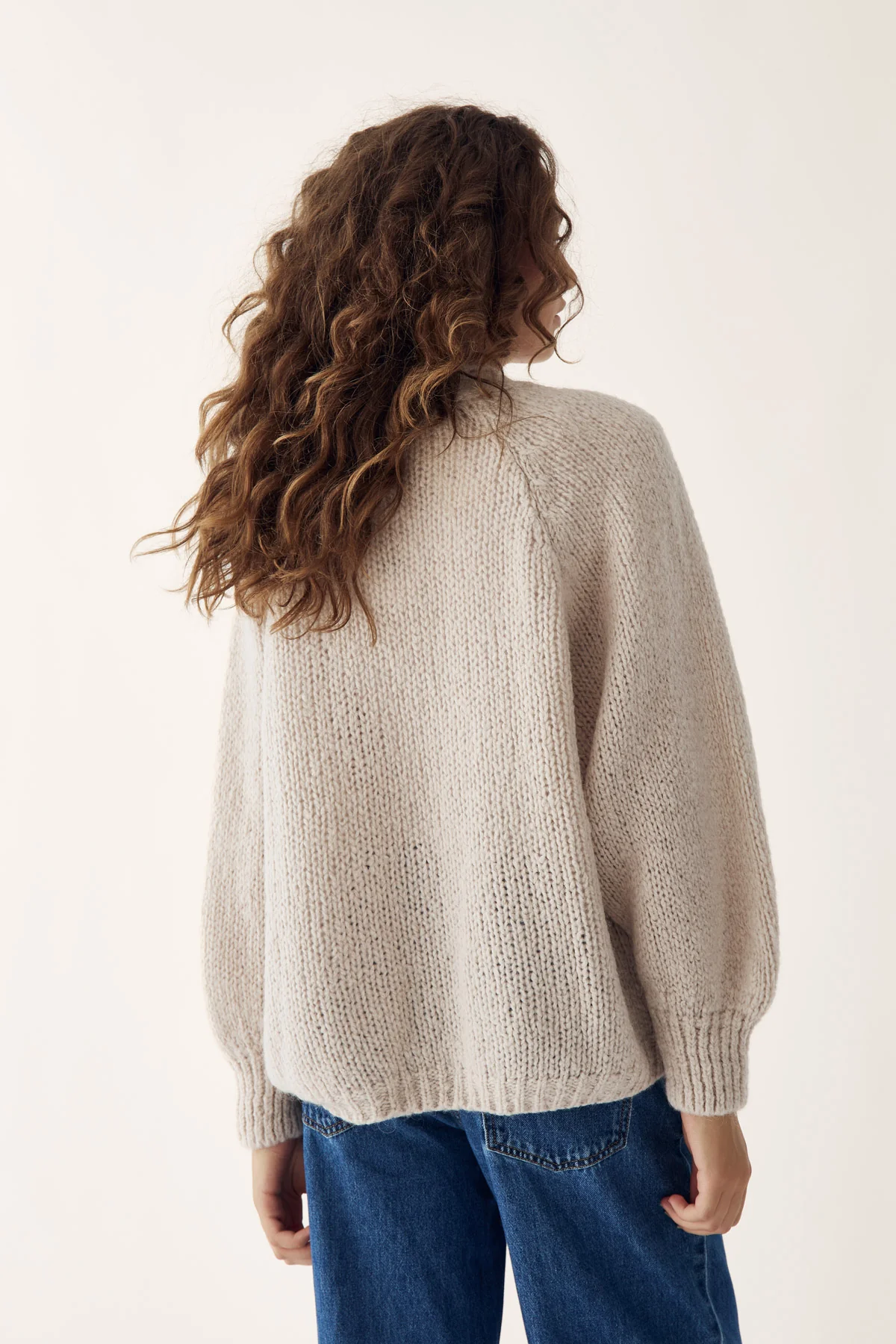 Fora Knit Cardigan Sand - Image 3