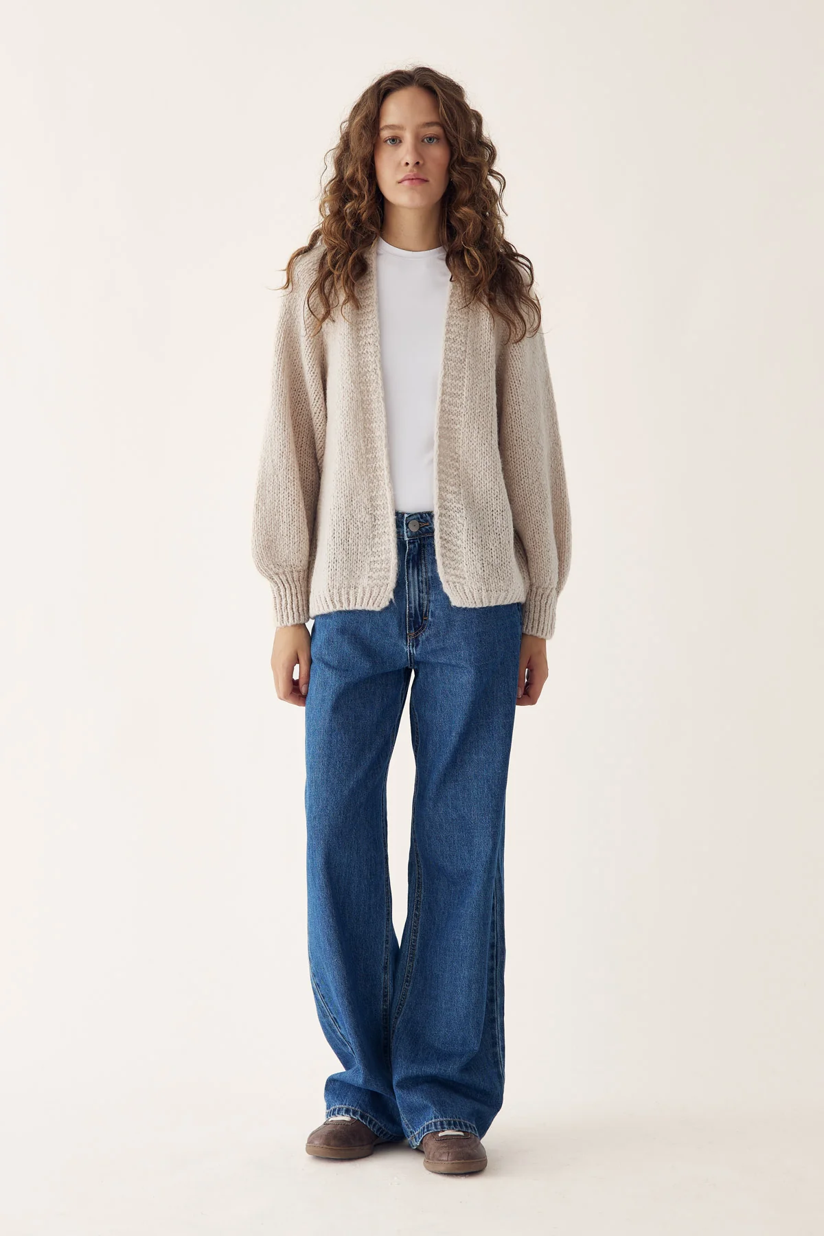 Fora Knit Cardigan Sand - Image 6