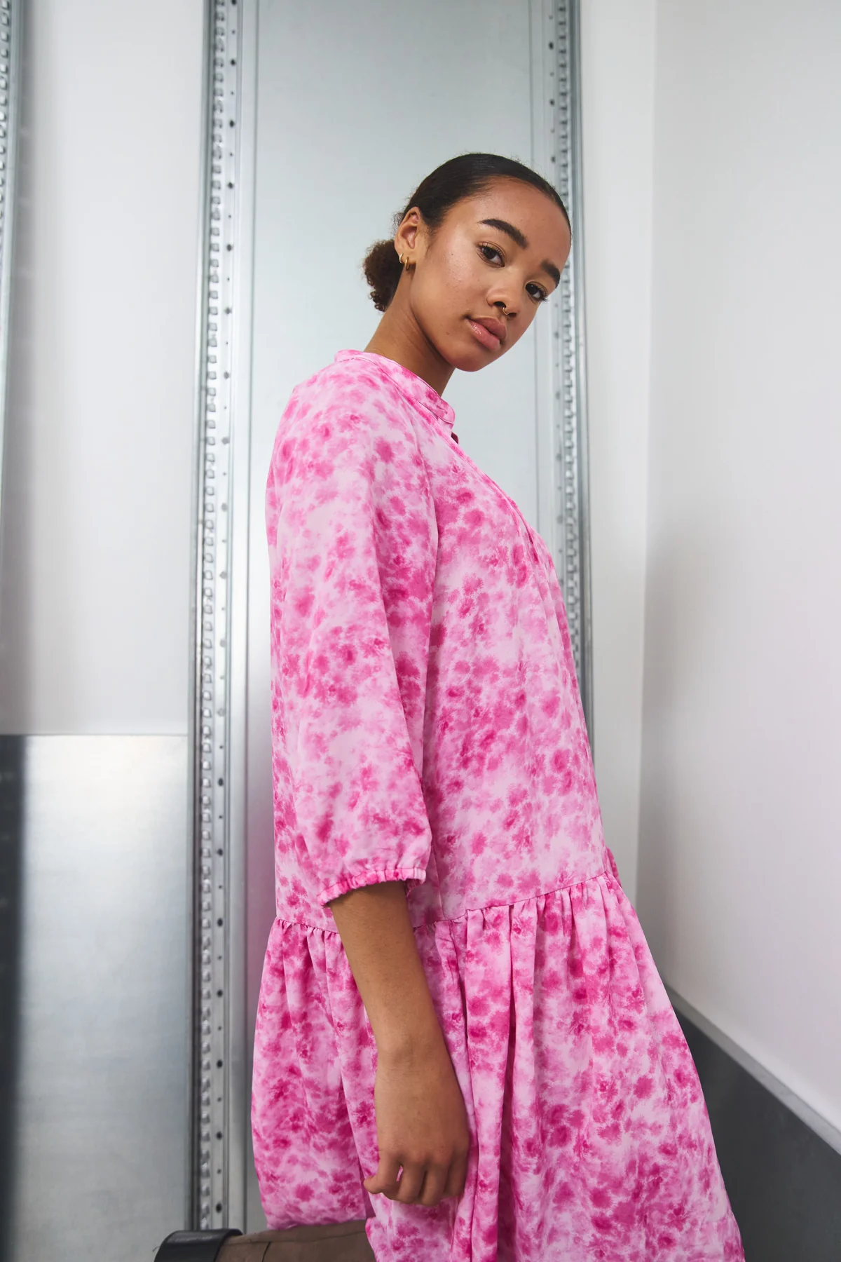 Imogene Dress Trudy Pink Print - Image 3