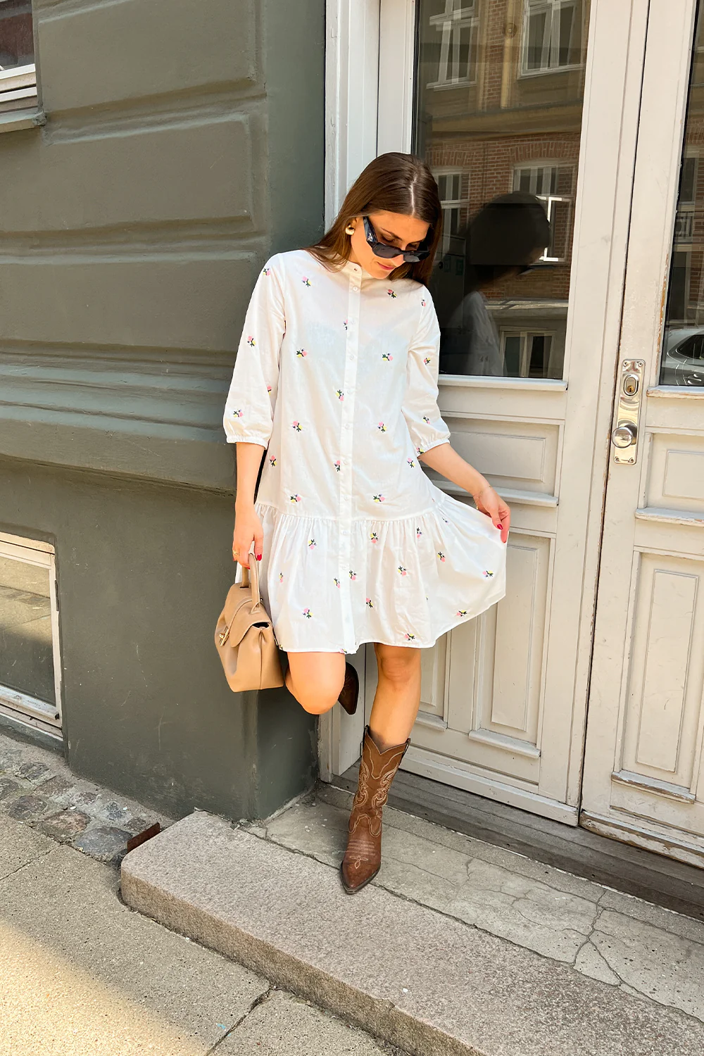 Imogene Dress White Embroidery - Image 8