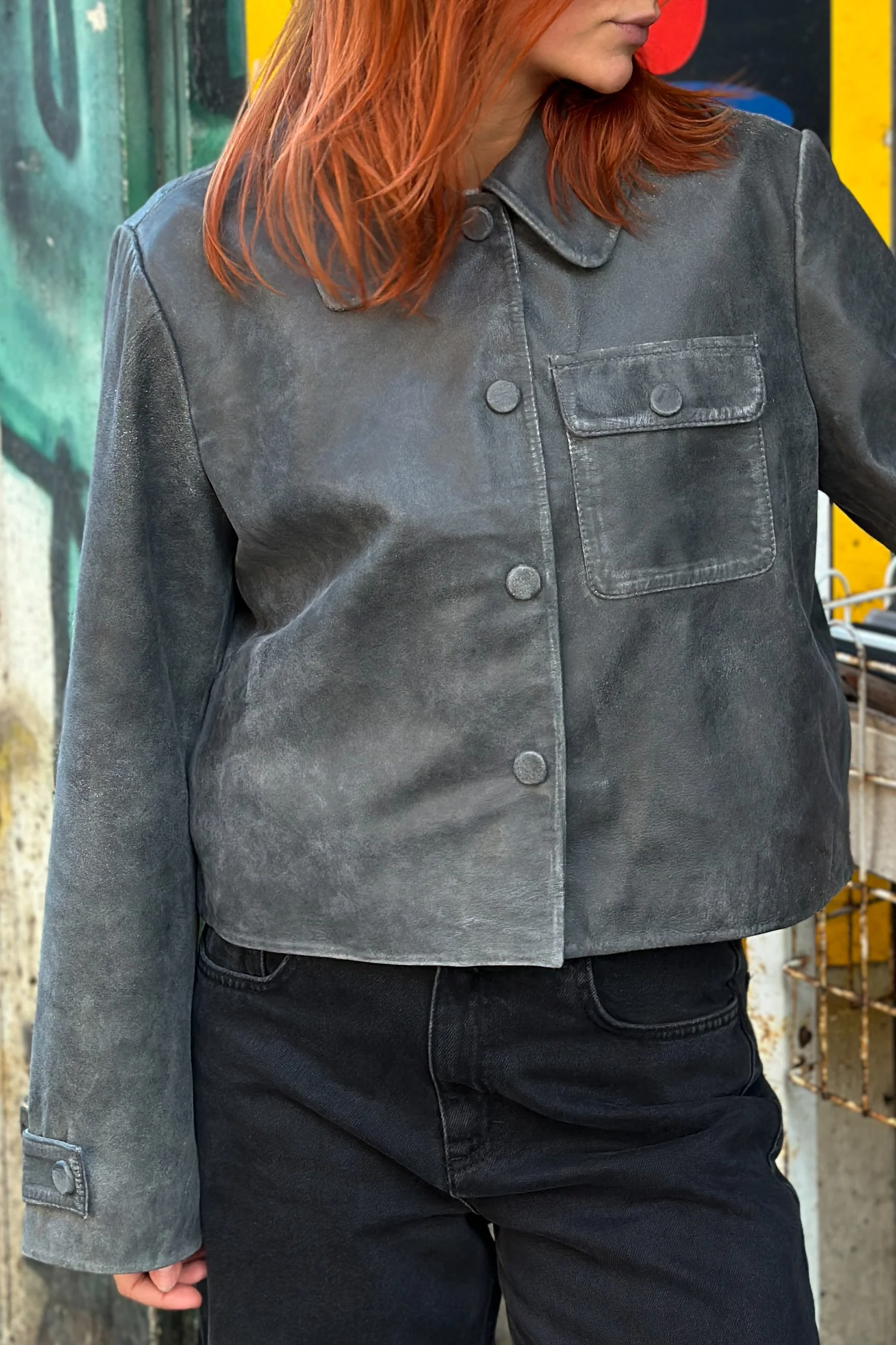Katrenna Jacket Dark Grey Wash - Image 8