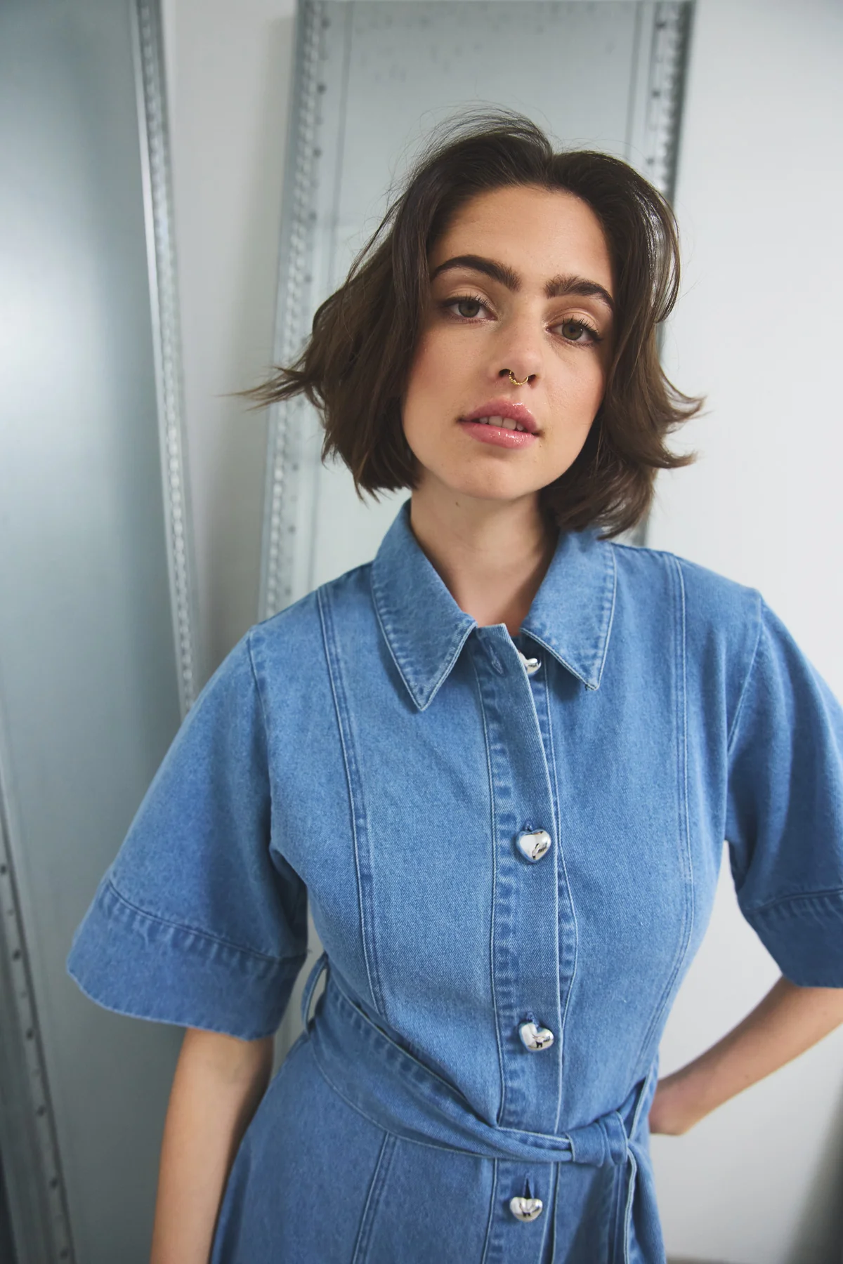 Keisley Dress Light Blue Wash - Image 3