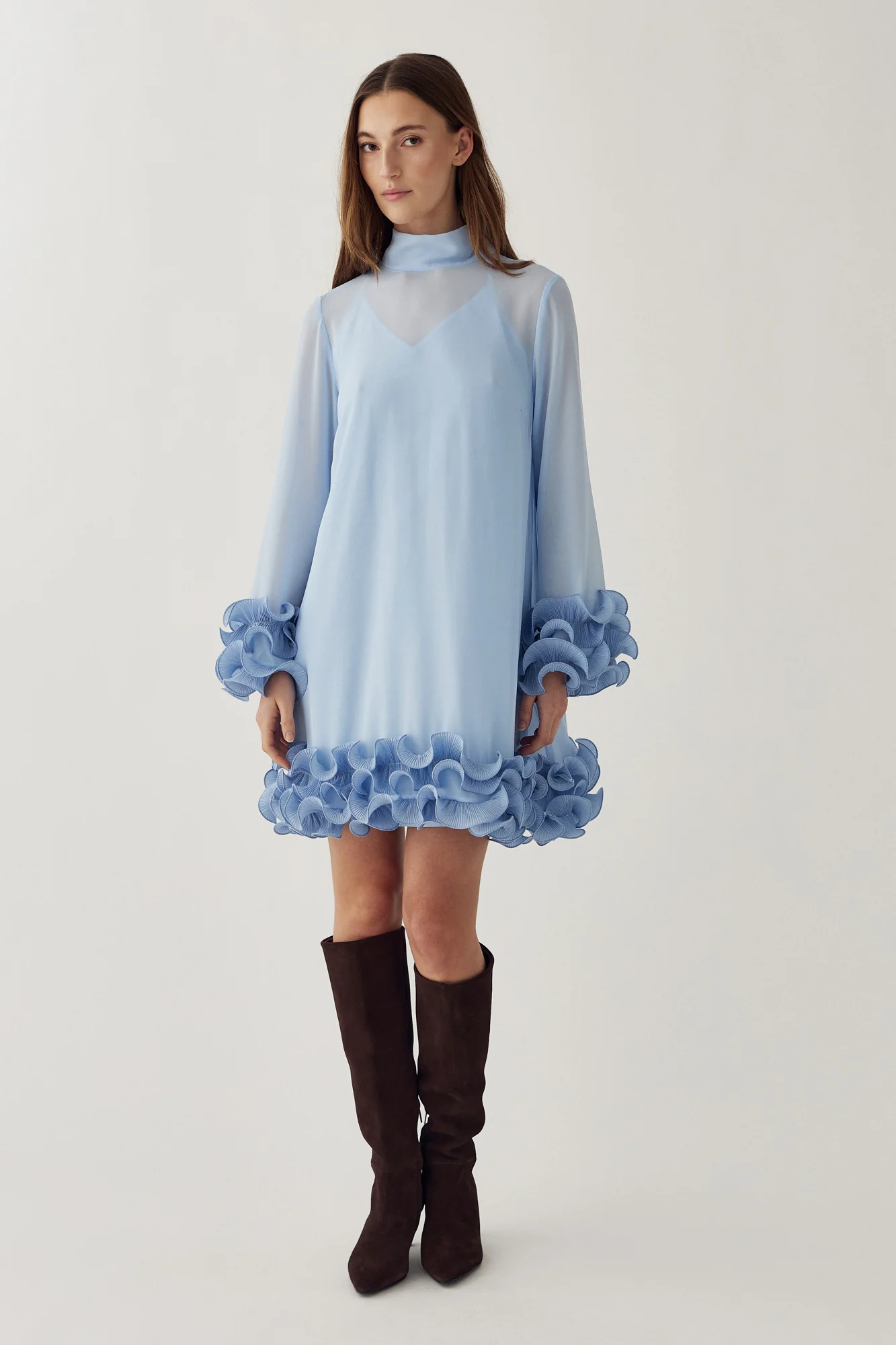 Latania Dress Sky Blue - Image 3