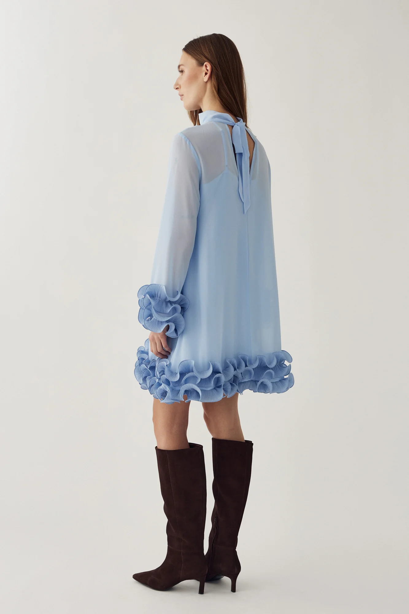 Latania Dress Sky Blue - Image 9