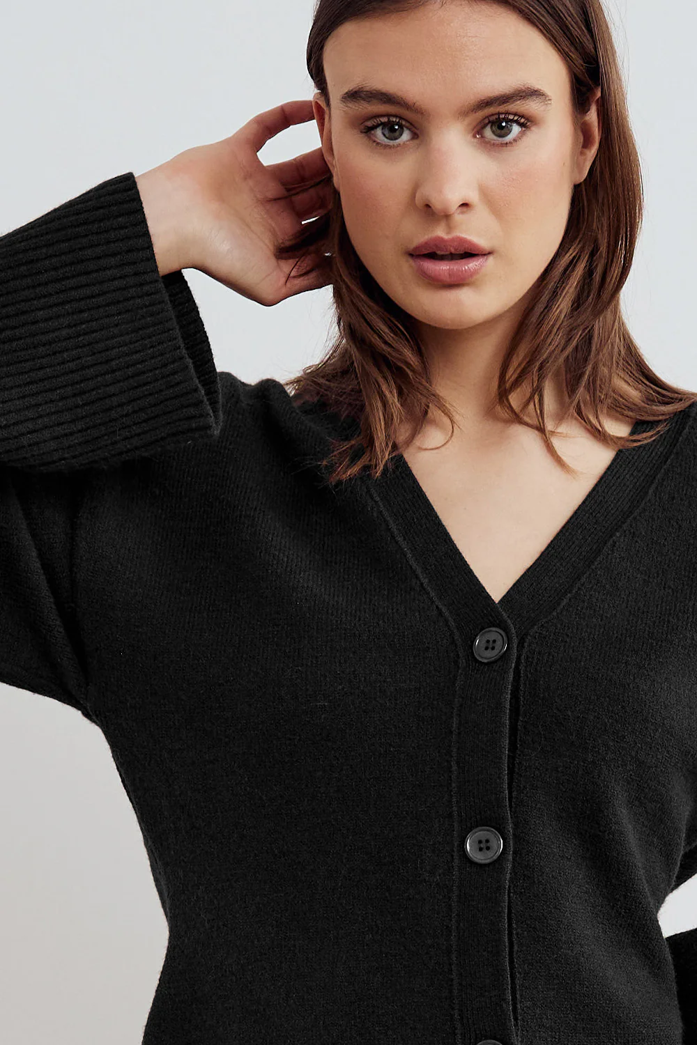 Lenyx Knit Cardigan Black - Image 4