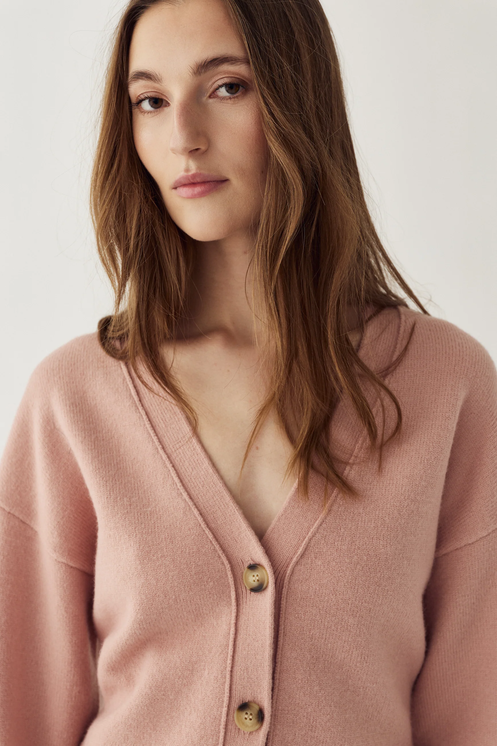 Lenyx Knit Cardigan Blush Pink - Image 3