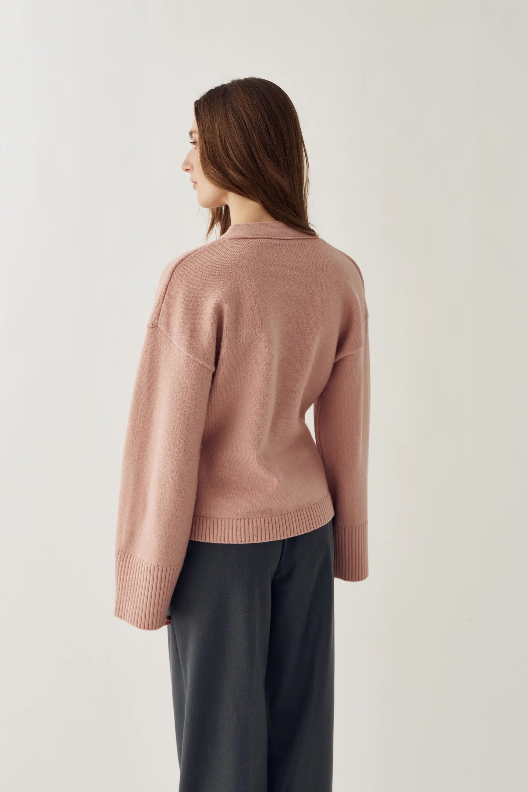 Lenyx Knit Cardigan Blush Pink - Image 4
