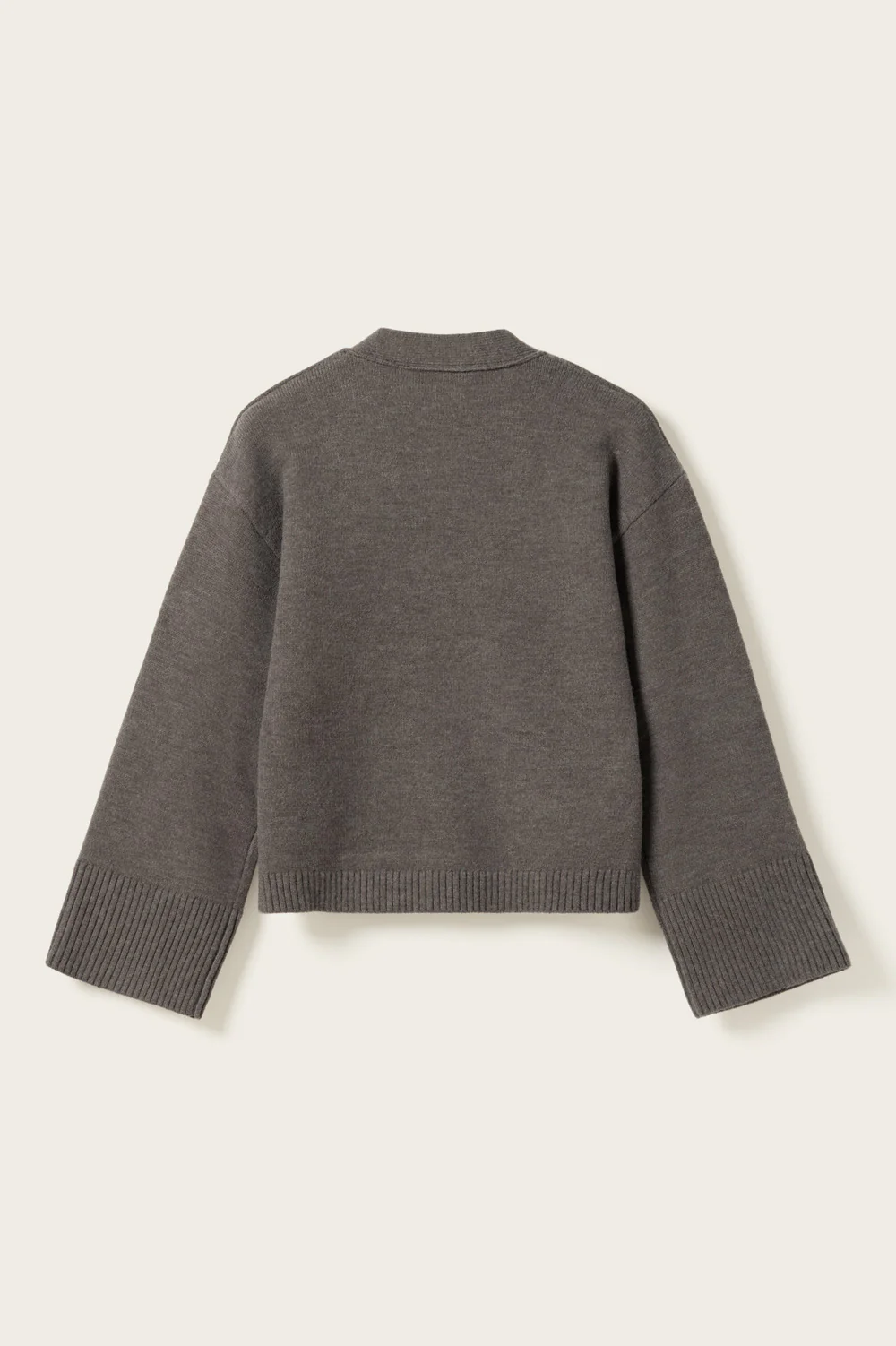 Lenyx Knit Cardigan Medium Grey Mel. - Image 7