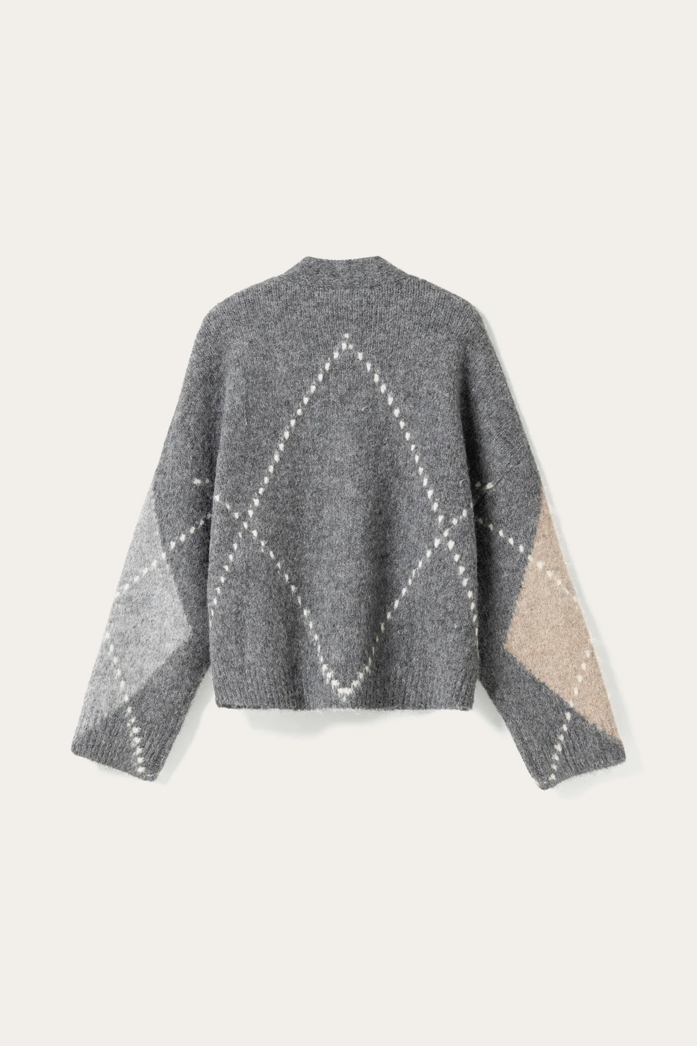 N-Laiana Knit Cardigan Grey Mix - Image 7