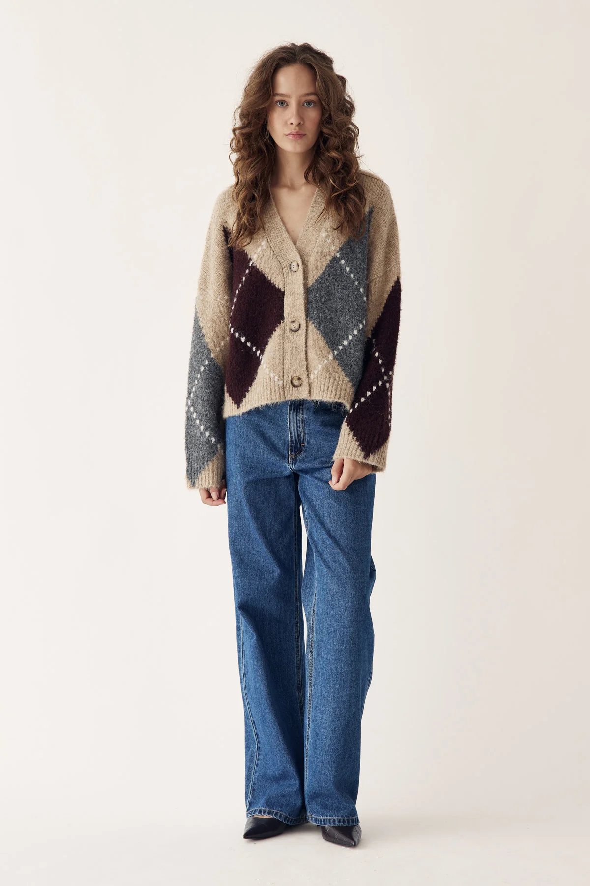 N-Laiana Knit Cardigan Sand Melange - Image 7