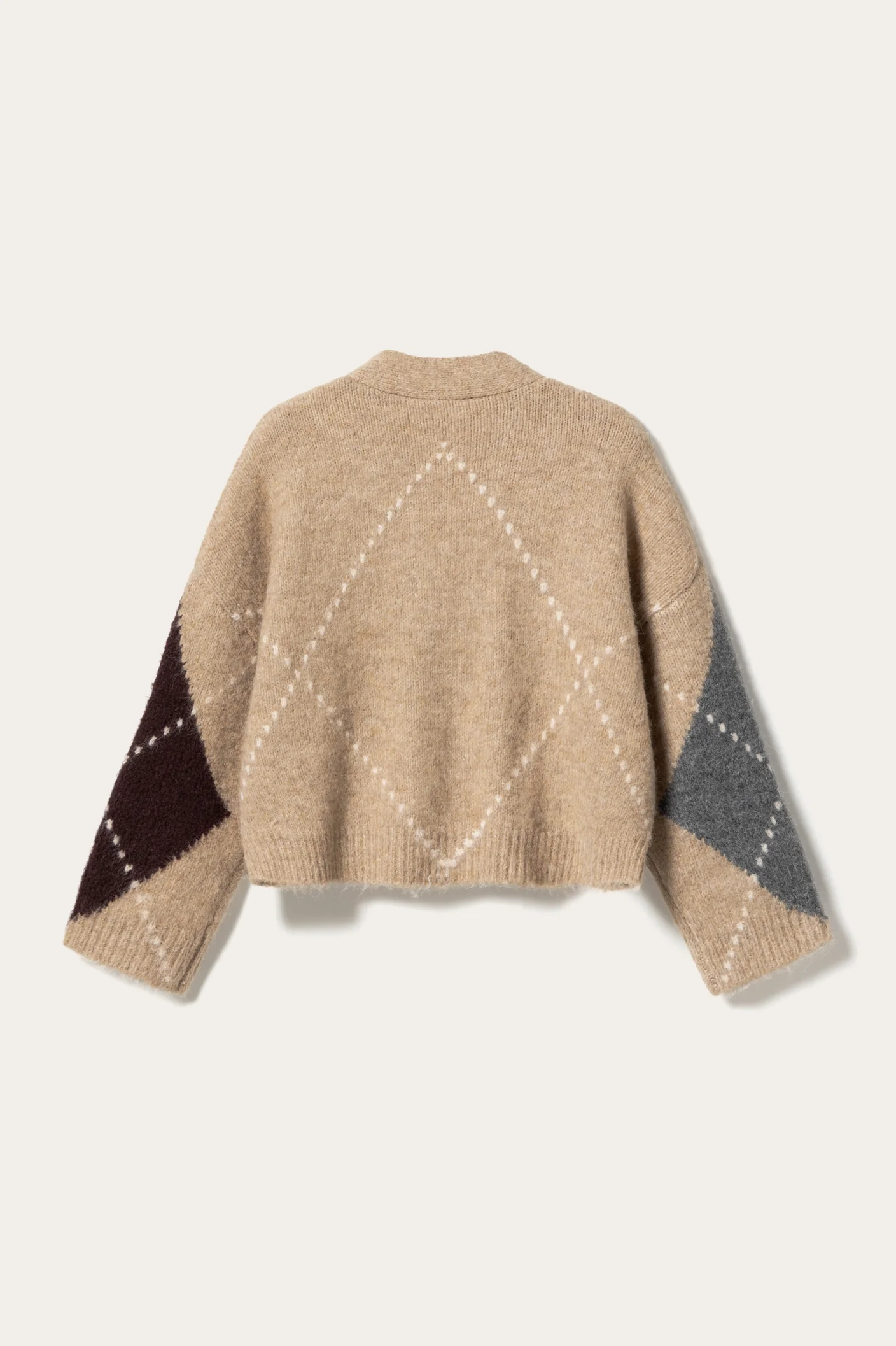 N-Laiana Knit Cardigan Sand Melange - Image 8