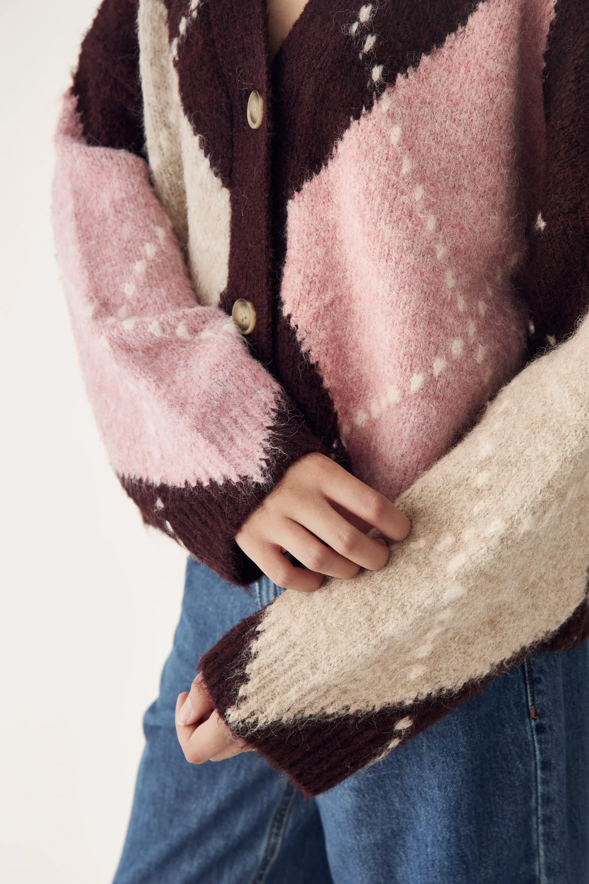 N-Laiana Knit Cardigan Winetasting Mix - Image 6
