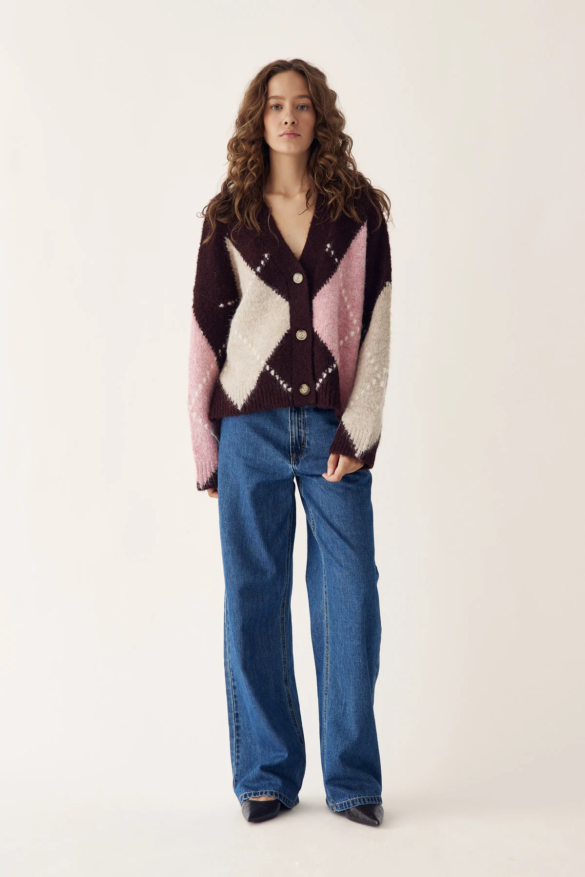 N-Laiana Knit Cardigan Winetasting Mix - Image 8
