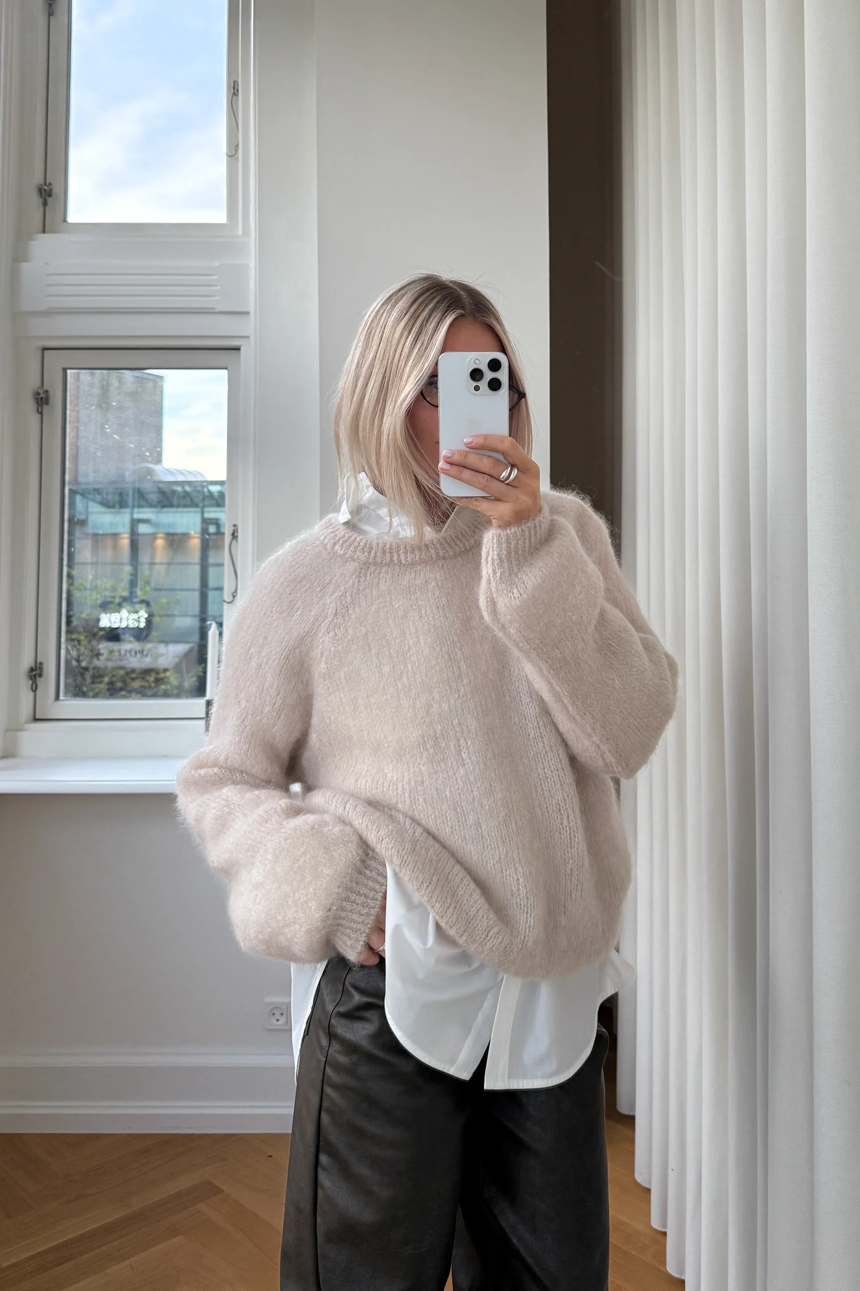 N-Latora Mohair Knit Beige - Image 9