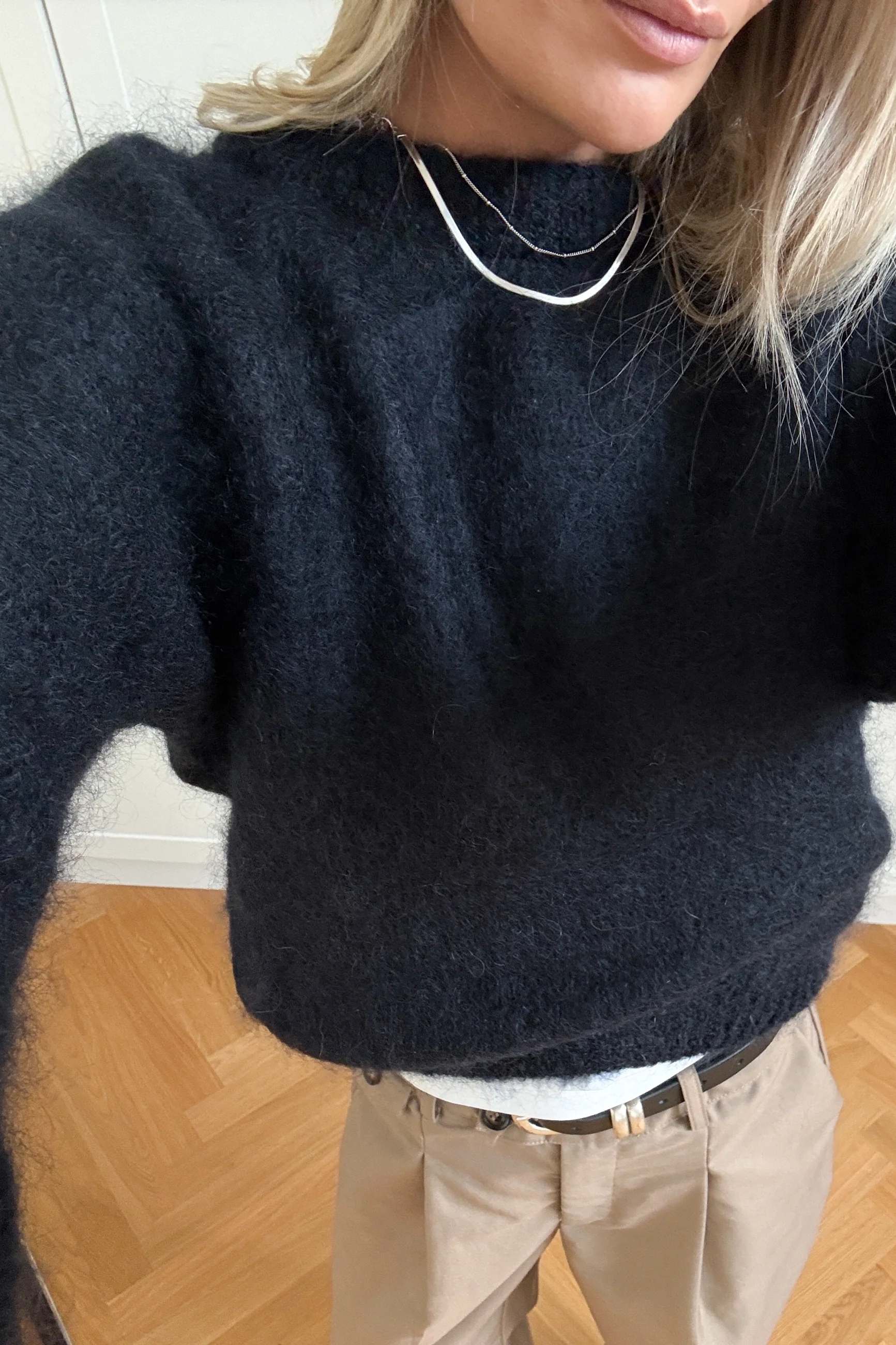 N-Latora Mohair Knit Navy - Image 3