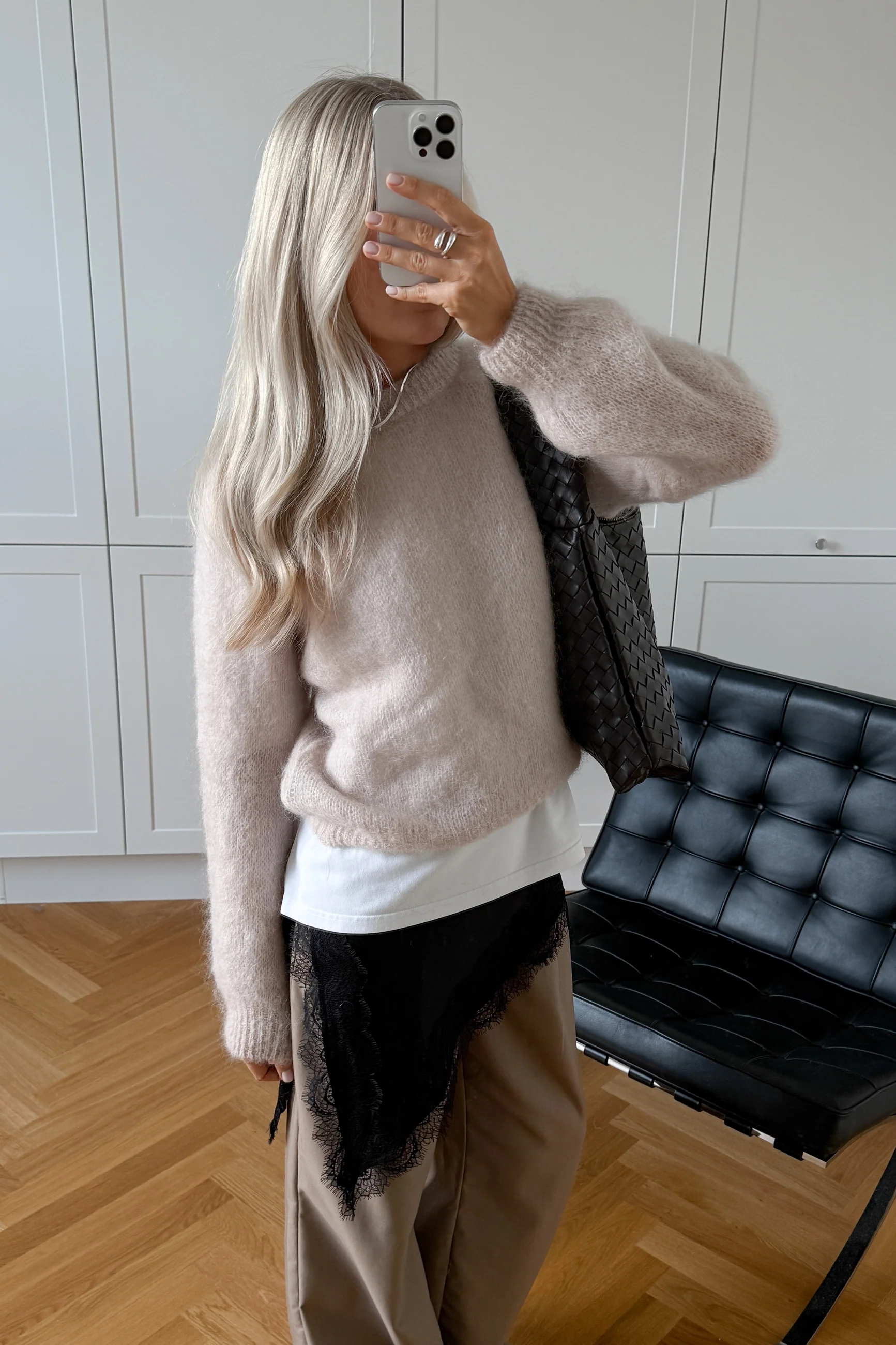 N-Latora Mohair Knit Oyster - Image 3