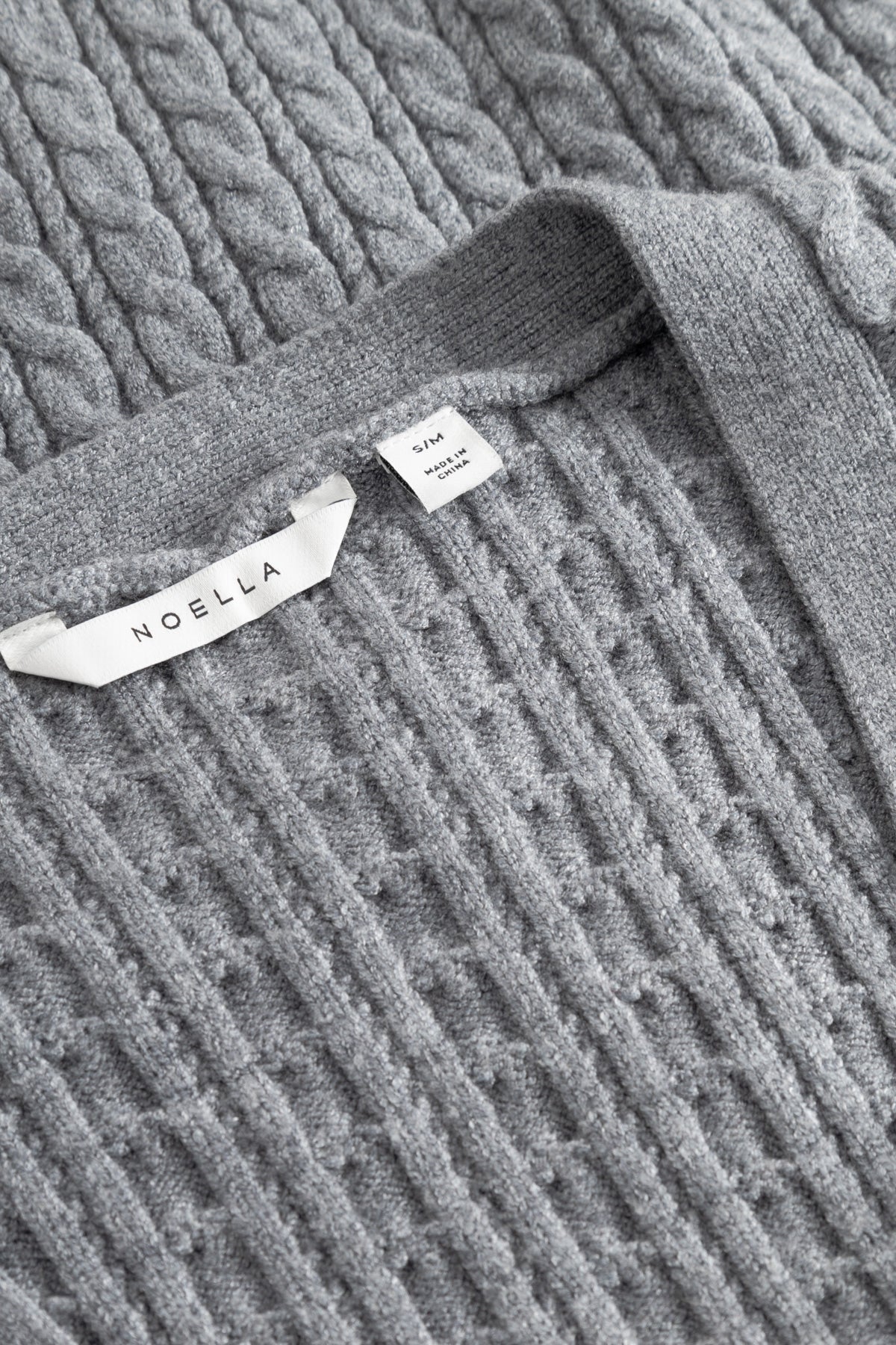 N-Lenyx Knit Cardigan Medium Grey Mel - Image 6