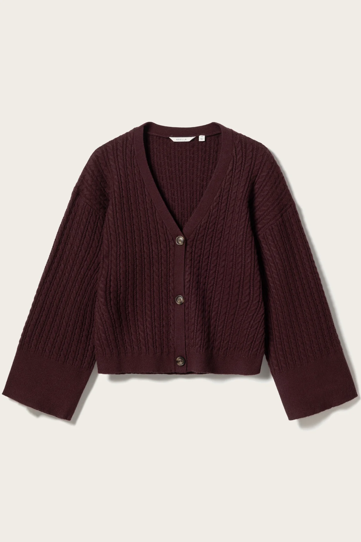 N-Lenyx Knit Cardigan Winetasting - Image 3