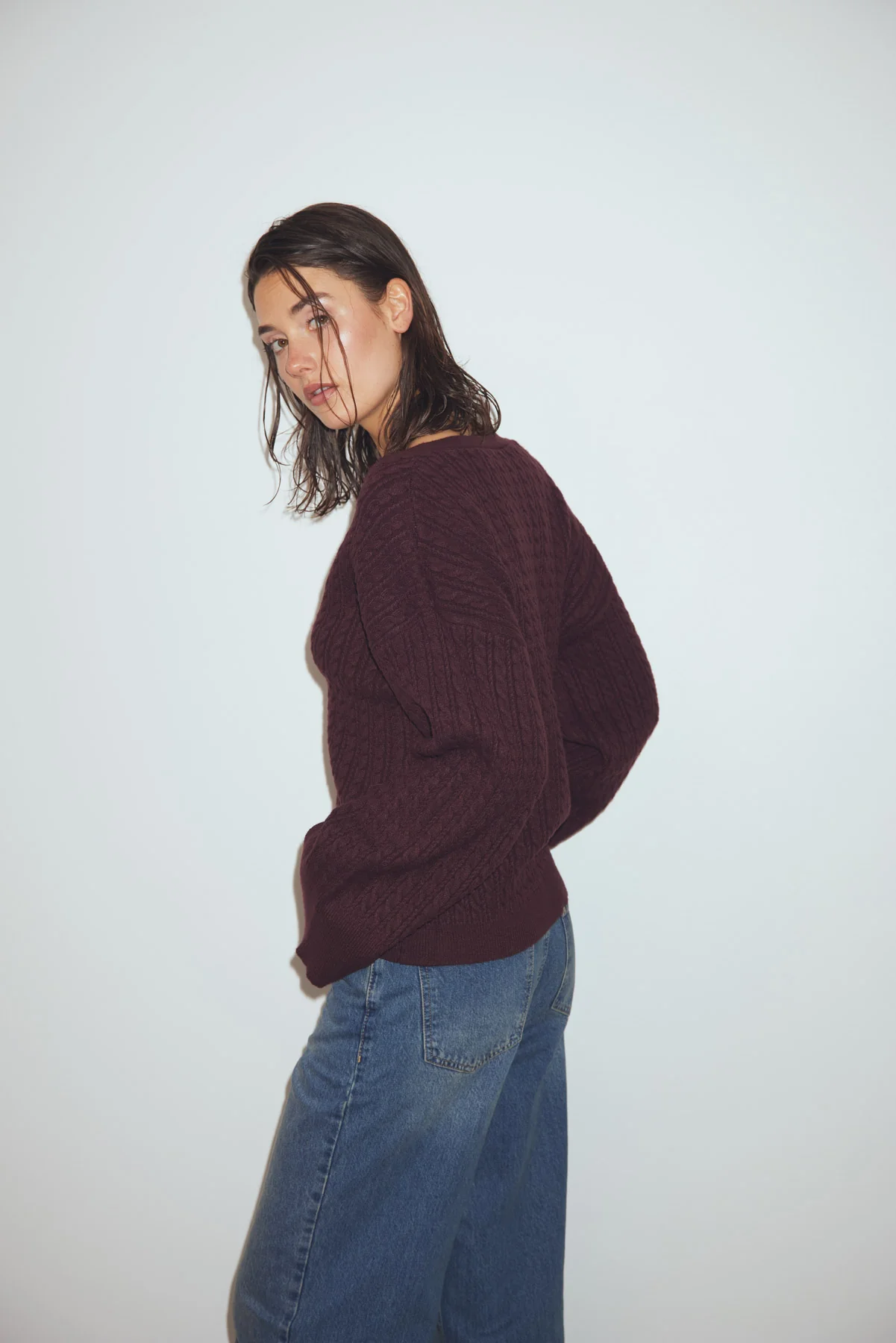 N-Lenyx Knit Cardigan Winetasting - Image 9