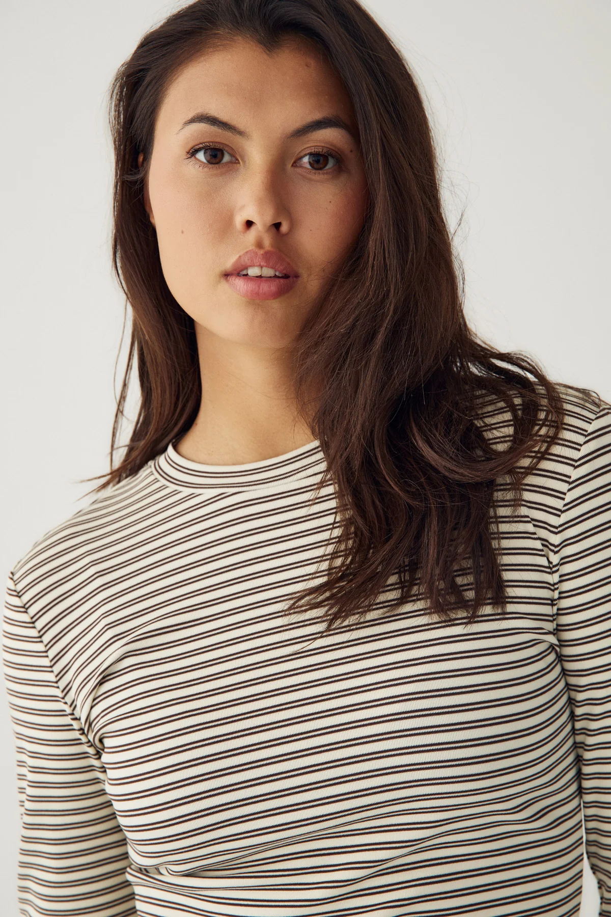 N-Lidie LS Top Offwhite Stripe - Image 4