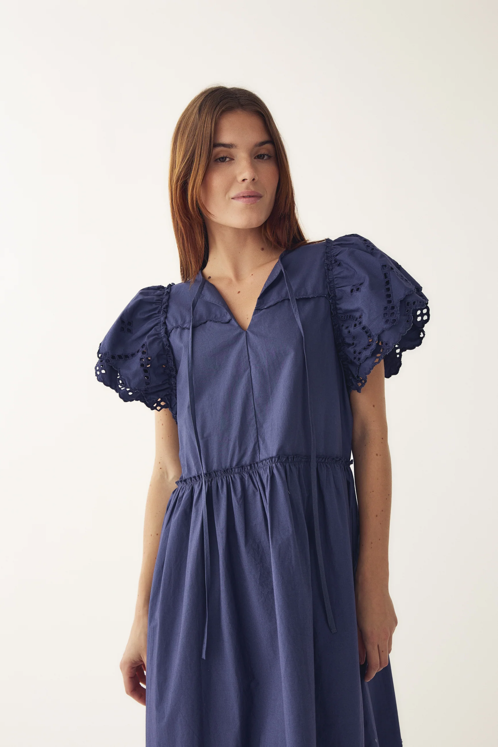 N-Monica Dress Dusty Blue - Image 3