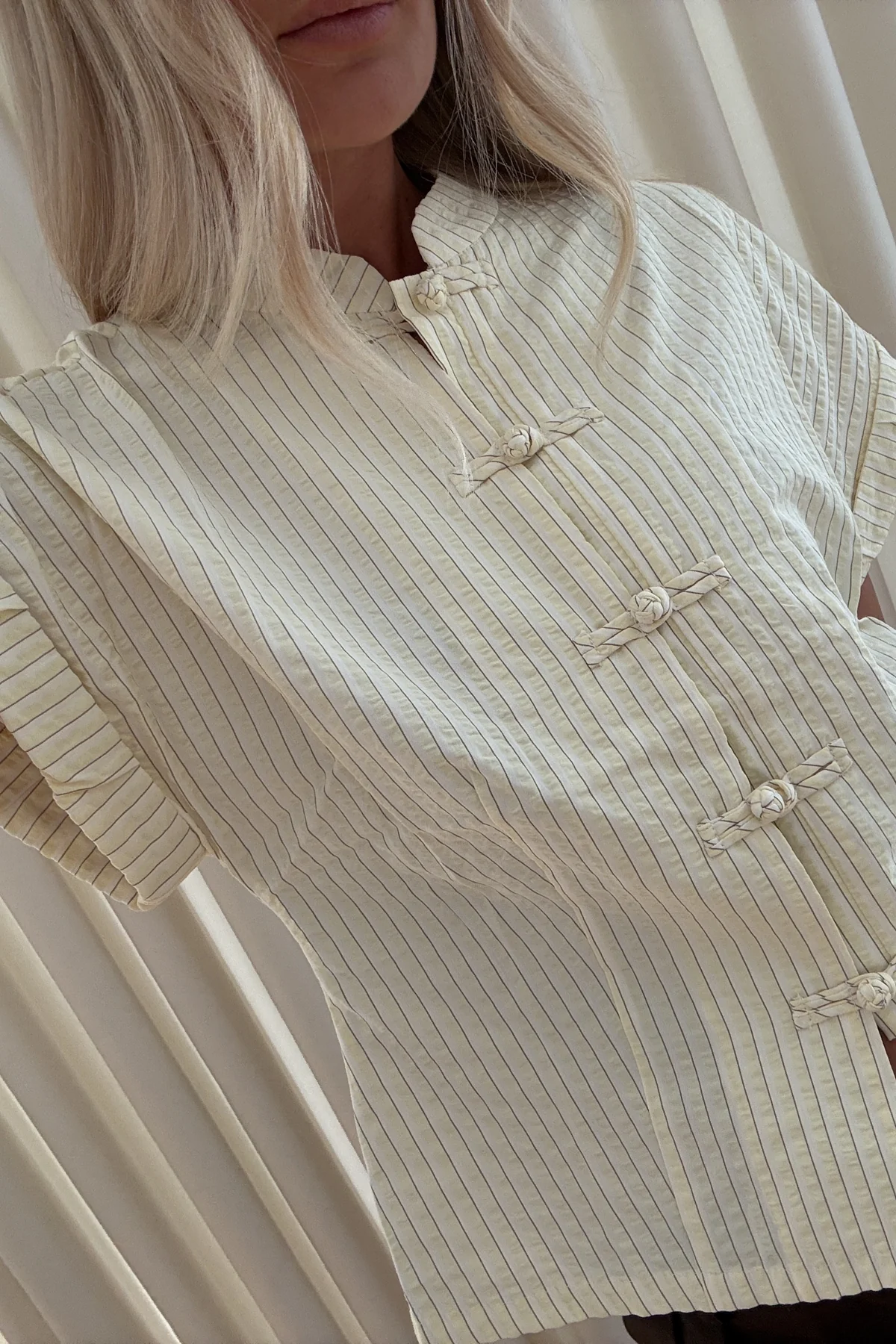 N-Norma Blouse Etta Butter Stripe - Image 4
