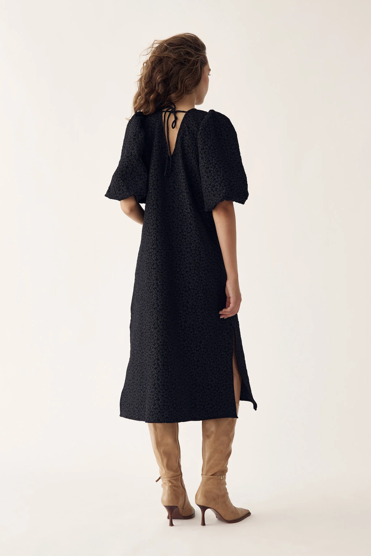 Reno Pastis Long Dress Black - Image 4