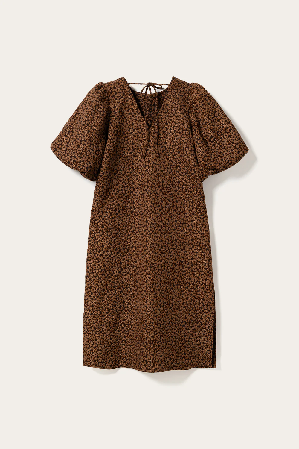 Reno Pastis Long Dress Chocolate - Image 7