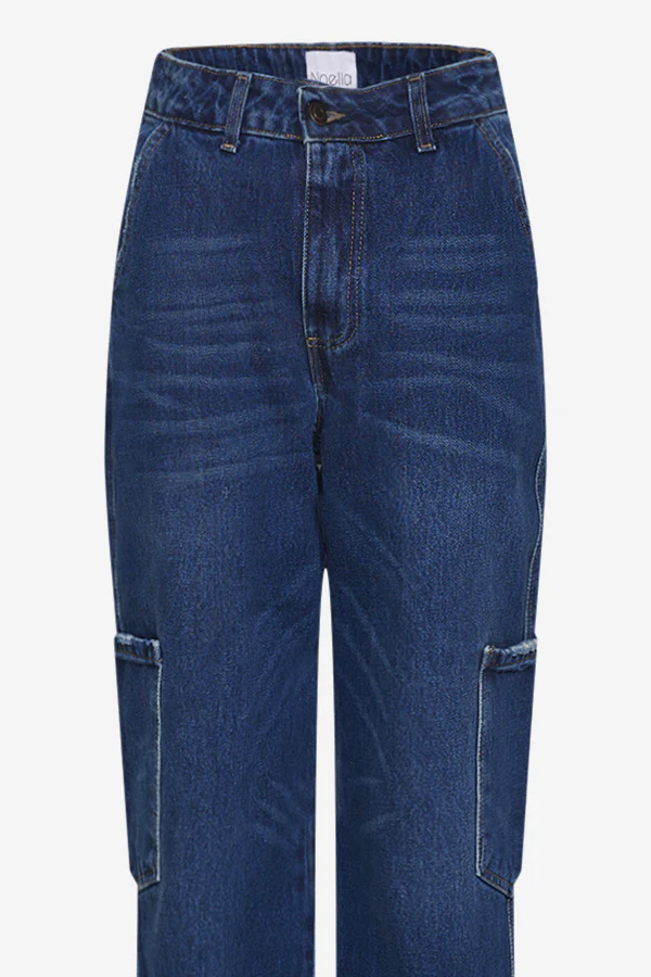 Rory Cargo Jeans Dark Blue Washed - Image 4