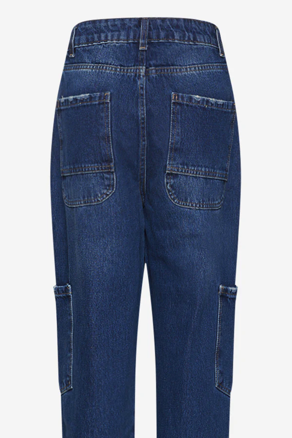 Rory Cargo Jeans Dark Blue Washed - Image 5