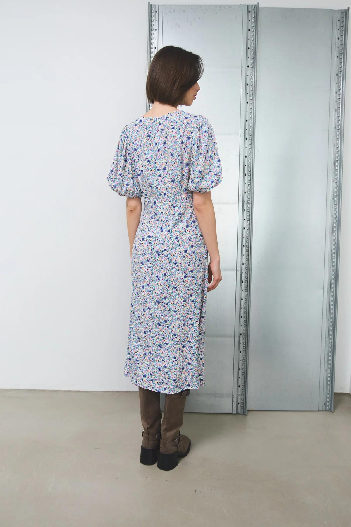 Skyler Dress Pink/Apricot Flower - Image 3