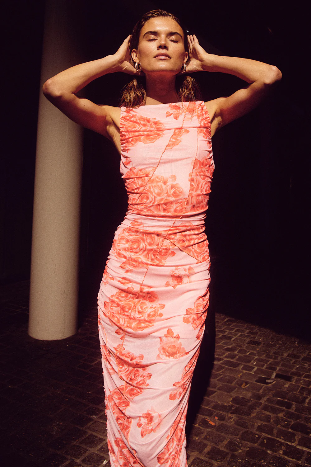 Sutton Dress Rose Print - Image 9