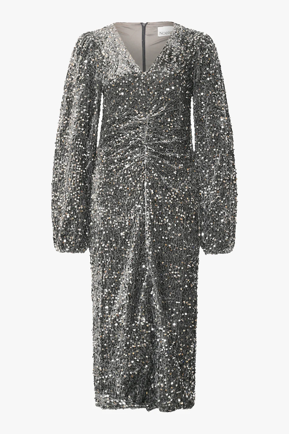Teagan LG Dress Asphalt Silver Grey - Image 6